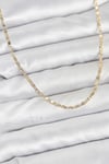 Mey İthalat® CM 14K Gold Renk Lazer İnce Zincirli Kadın Kolye