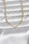 Mey İthalat® CM 14K Gold Renk Lazer Kesim Zincirli Model 60 cm Kadın Kolye
