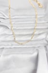 Mey İthalat® CM 14K Gold Renk Lazer Zincirli Model 60 cm Kadın Kolye
