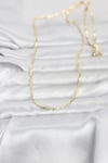Mey İthalat® CM 14K Gold Renk Lazerli Yassı Model Zincirli 60 cm Kadın Kolye