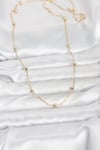 Mey İthalat® CM 14K Gold Renk Pirinç Top Zincirli 60 cm Kadın Kolye