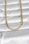 Mey İthalat® CM 14K Gold Renk Yassı Ezme Zincir Model 60 cm Kadın Kolye