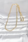 Mey İthalat® CM 14K Gold Renk Yassı Oval Zincirli Model 60 cm Kadın Kolye