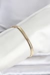 Mey İthalat® CM 14K Gold Renk Yassı Zincir Yılan Model Kadın Bileklik