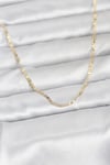 Mey İthalat® CM 14K Gold Renk Yassı Zincir Model 60 cm Kadın Kolye