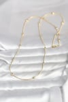 Mey İthalat® CM 14K Gold Renk Yılan Zincirli Damla Topçuk Model 60 cm Kadın Kolye