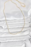 Mey İthalat® CM 14K Gold Renk Zincirli 60 cm Kadın Kolye