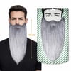 Mey İthalat® Gri Renk Lastikli Uzun Takma Sakal 40 cm