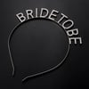 Mey İthalat® Gümüş Kaplama Kristal Taşlı Bride To Be Gelin Tacı 16x17 cm
