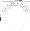 Mey İthalat® Gümüş Kaplama Kristal Taşlı Team Bride Taç 16x17 cm