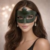 Mey İthalat® Haki Yeşil Gizemli Masquerade Maskesi