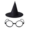 Mey İthalat® Harry Potter Büyücü Şapkası ve Harry Potter Büyücü Gözlüğü Siyah Renk