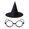 Mey İthalat® Harry Potter Büyücü Şapkası ve Harry Potter Büyücü Gözlüğü Siyah Renk