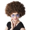Mey İthalat® Kahve Renk Kıvırcık Afro Bonus Peruk