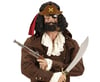 Mey İthalat® Kahve Renk Şapkalı Siyah Sakallı Pipolu Jack Sparrow Denizci Korsan Gözlüğü 24x25 cm