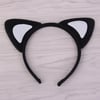 Mey İthalat® Kedi Kulak Taç Siyah İçi Beyaz Renk Pofuduk 15X17 cm