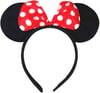 Mey İthalat® Kırmızı Fiyonklu Minnie Mouse Taç Fare Tacı Kafa Bandı