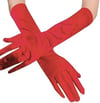 Mey İthalat® Kırmızı Renk Dirseğe Kadar Uzun Kumaş Eldiven 40 cm