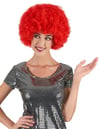 Mey İthalat® Kırmızı Renk Kıvırcık Afro Bonus Peruk