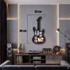Mey İthalat® Modern Rock Serisi: Siyah Lazer Kesim Gitar Figürlü Çoklu Anı Çerçevesi
