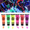 Mey İthalat® Neonlu Glow Parti Yüz Boyası 6 Renk 6 Adet