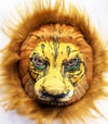 Mey İthalat® Peluş Aslan Maskesi Kahverengi Yeleli Mega Peluş 33 No