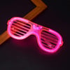 Mey İthalat® Pembe Led Işıklı Parti Gözlüğü - Neon Glow Şerit Gözlük 3 Modlu