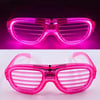 Mey İthalat® Pembe Led Işıklı Parti Gözlüğü - Neon Glow Şerit Gözlük 3 Modlu