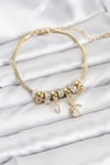Mey İthalat® Pirinç Gold Renk Tinkerbell Charmlı Kadın Bileklik