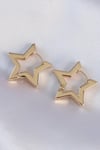 Mey İthalat® Pirinç Gold Renk Yıldız Küpe