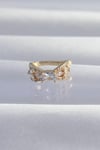 Mey İthalat® Pirinç Gold Renk Zirkon Taş Kaplama Earcuff Küpe