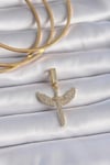 Mey İthalat® Pirinç Gold Renk Zirkon Taşlı Mikail Model Ajda Charm