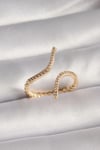 Mey İthalat® Pirinç Gold Renk Zirkon Taşlı Kadın Yüzük
