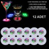 Mey İthalat® Renkli LED Işıklı Bardak Altlığı - Dekoratif (12 Adet, Pilli)