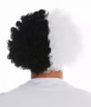 Mey İthalat® Siyah Beyaz Kıvırcık Afro Bonus Peruk Taraftar Bonus Saç