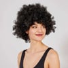 Mey İthalat® Siyah Renk Kıvırcık Afro Bonus Peruk
