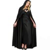 Mey İthalat® Sİyah Yakalı Pelerin - Vampir Pelerin - Dracula Pelerin 90 cm
