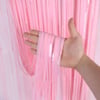 Mey İthalat® Soft Pembe Püsküllü Kapı Perdesi - Parti, Baby Shower, Cinsiyet Partisi 1x2 m