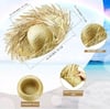 Mey İthalat® Tropikal Parti Naturel Hasır Hawaii Şapkası 13x36 cm