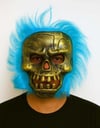 Mey İthalat® Wild Skull - Bakır Kafatası Turkuaz Saçlı İskelet Maske