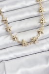 Mey İthalat® Yıldız Model Pirinç Gold Renk Kadın Kolye