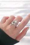 Mey İthalat® Yıldız Model Silver Renk Ayarlanabilir Yüzük