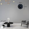 Midnight Black 40 Cm Metal Duvar Saati
