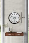 Modern Klasik 40 Cm Krom Metal Duvar Saati