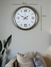 Modern Tasarım Eskitme 40 Cm Metal Duvar Saati