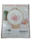 Nakış Kitleri Kasnaklı 8.6 X 6 Cm Kelebek