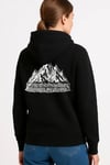 Nihilist Penguen Temalı Oversize Kapüşonlu Sweatshirt - Siyah