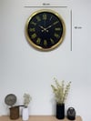 Noble Gold Black 40 Cm Metal Duvar Saati
