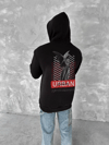 Oversize Üç İplik Kapşonlu Sweatshirt - Siyah