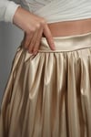 Piliseli Deri Etek Gold H261564
